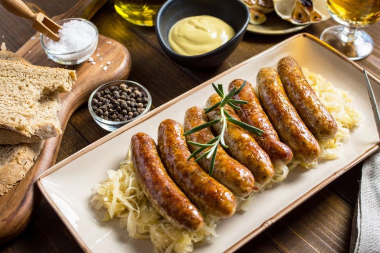 Bratwurst Dinner A German Classic The Butcher Shop, Inc.