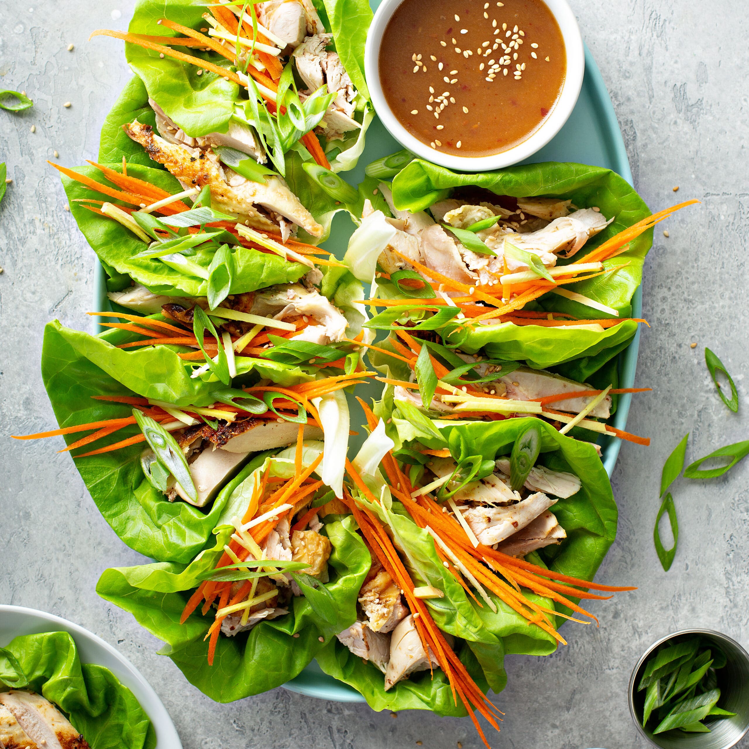 Grilled Chicken Lettuce Wraps The Butcher Shop, Inc.